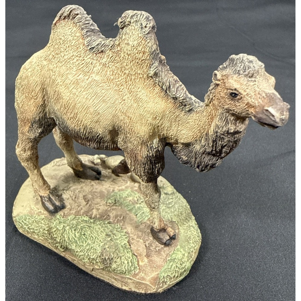 Franklin Mint Bactrian Camel Sculpture Collection 1987 Tan Wildlife Figurine VTG